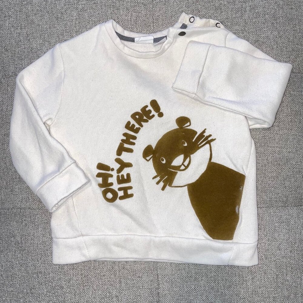 Zara 18-24 month "oh hey there" sweatshirt
